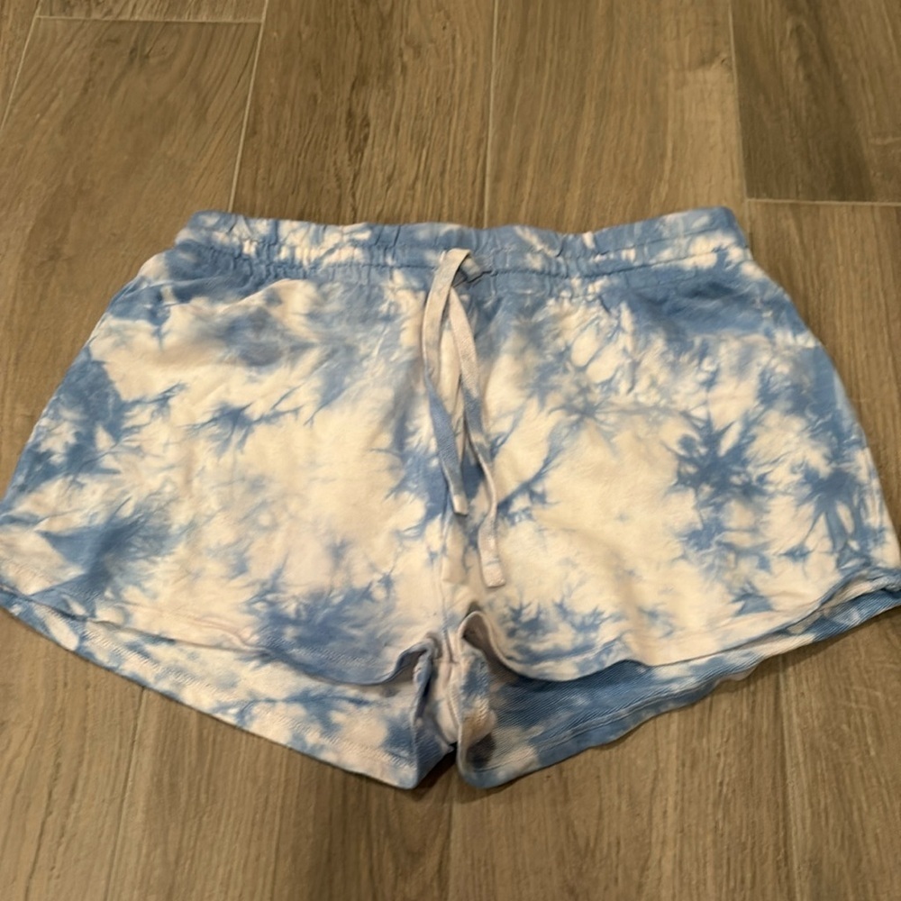 Sundown Junior Girls Tie-Dye Blue And White Shorts Size S
